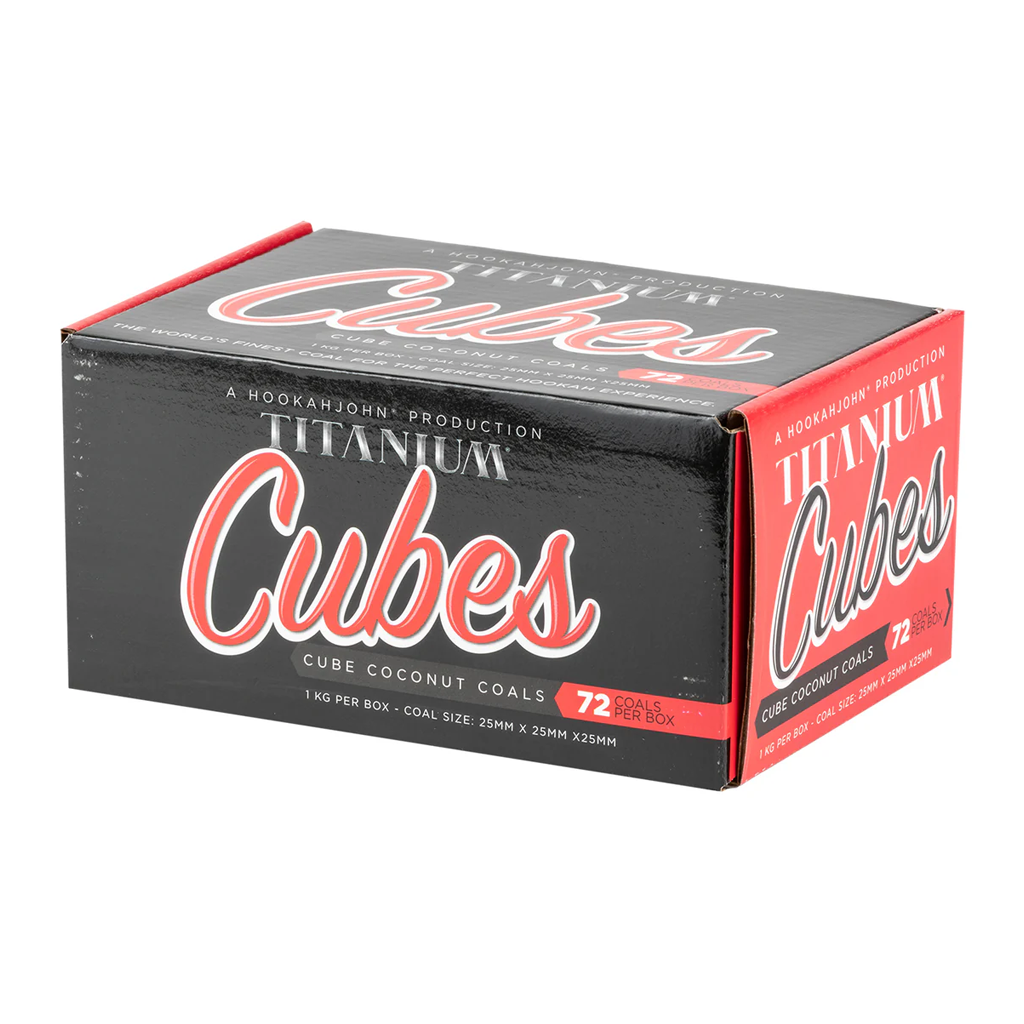 Titanium Cubes Natural Hookah Coals - Cubes - 72ct