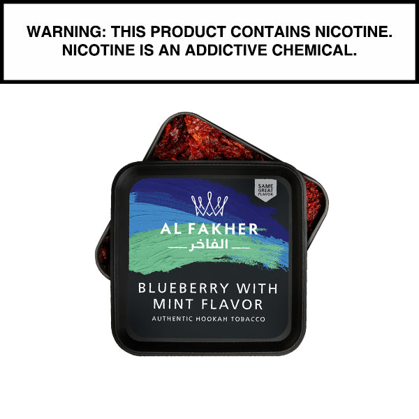 250 Gram Al Fakher Shisha Blueberry with Mint Flavor Hookah Tobacco