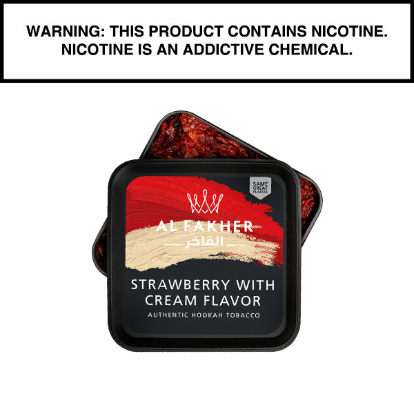 250 Gram Al Fakher Shisha Strawberry with Cream Flavor Hookah Tobacco