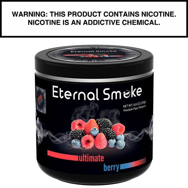 250 Gram Eternal Smoke Shisha Ultimate Berry Flavor Hookah Tobacco