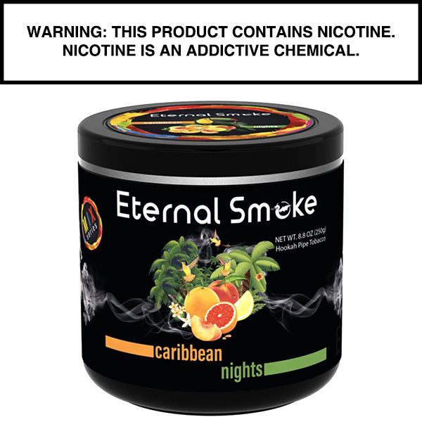 250 Gram Eternal Smoke Shisha Caribbean Nights Flavor Hookah Tobacco