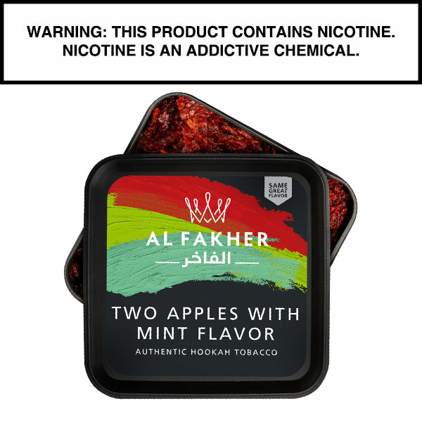 1000 Gram Al Fakher Kilo Shisha Two Apples with Mint Flavor Hookah Tobacco