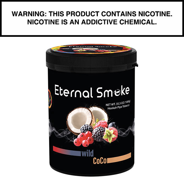 1,000 Gram Eternal Smoke Shisha Wild Coco Flavor Hookah Tobacco