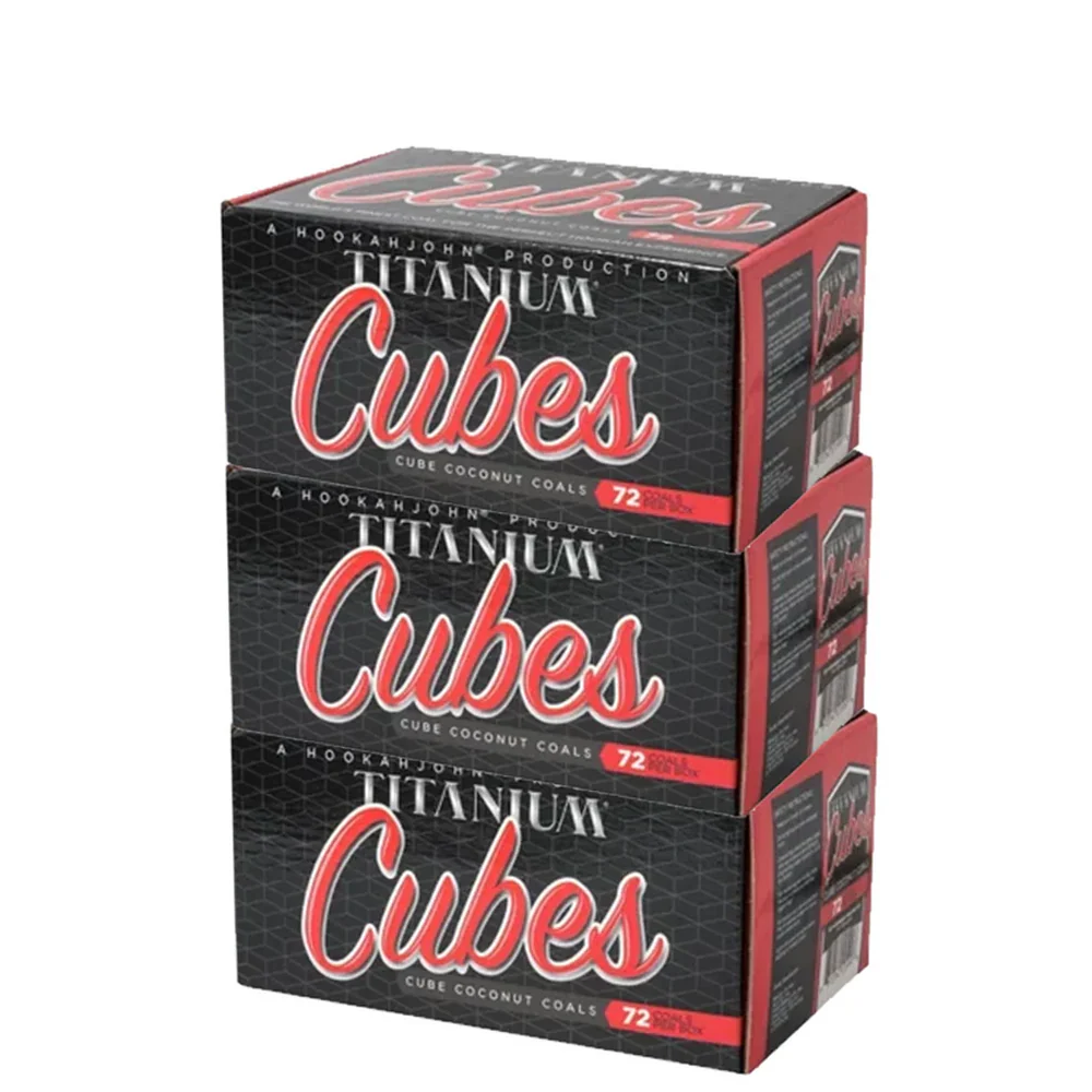 Titanium Cube Coconut Hookah Coals | Natural Hookah Charcoal