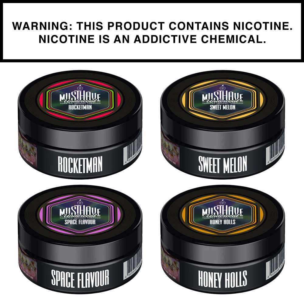 Musthave hookah tobacco jars with bold flavor and sleek packaging