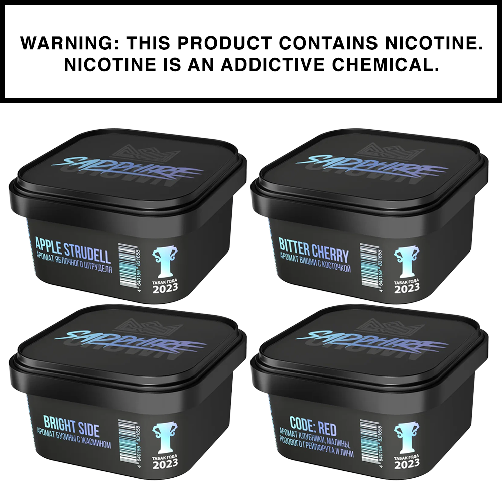 Sapphire Crown tobacco collection with Alpine Strawberry and Aperol flavors