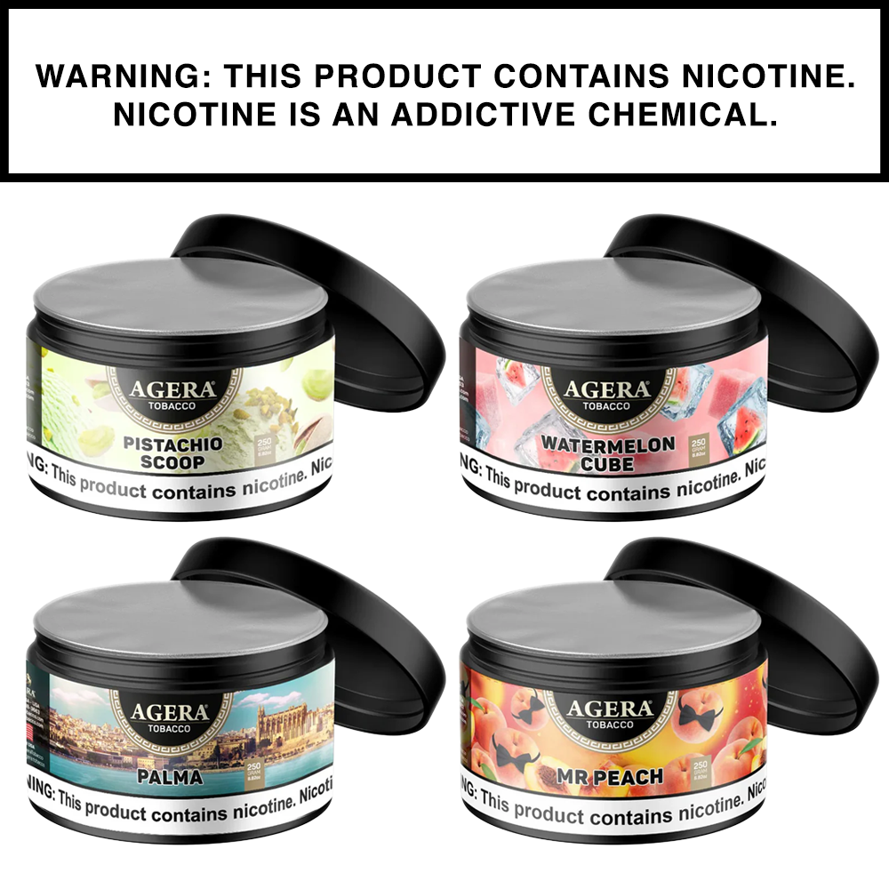 Handcrafted Agera tobacco made in the USA with premium ingredients