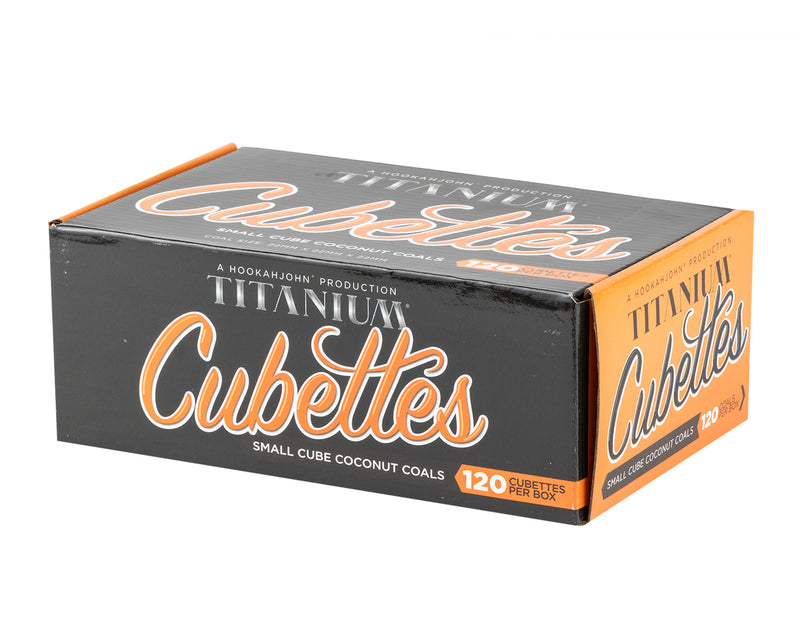 Titanium Cubettes Natural Hookah Coals - Cubettes - 120ct