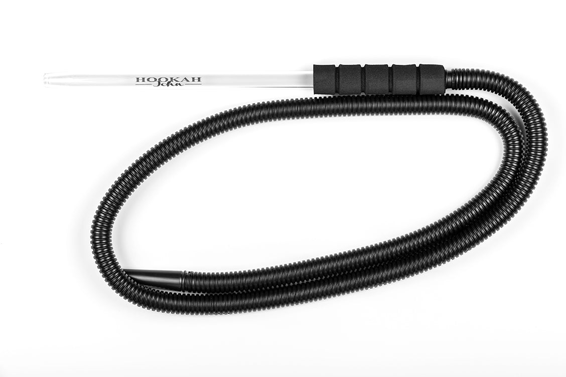 6-Pack Washable Hookah Hose – 74 Inch Elastic Shisha Hose With Glass Tip, Disposable Option