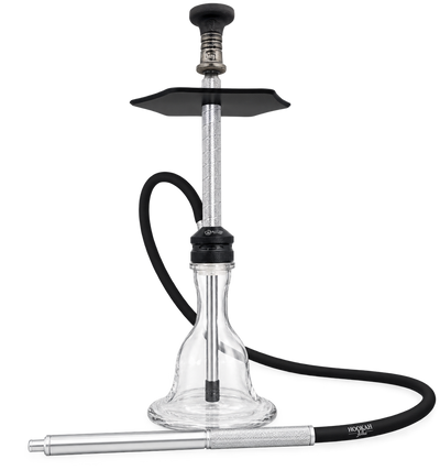 SAOCCA full set up with Knurl hose and Trimony bowl SILVER BLACK