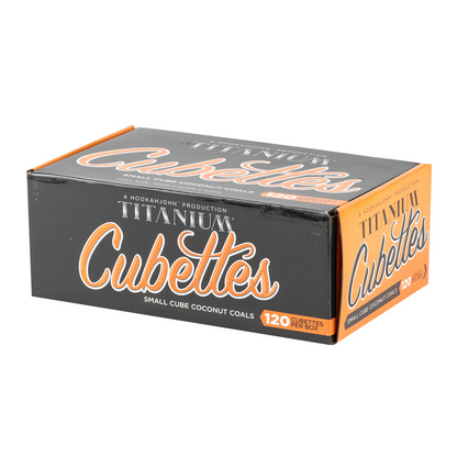Titanium Cubettes Natural Hookah Coals - Cubettes - 120ct