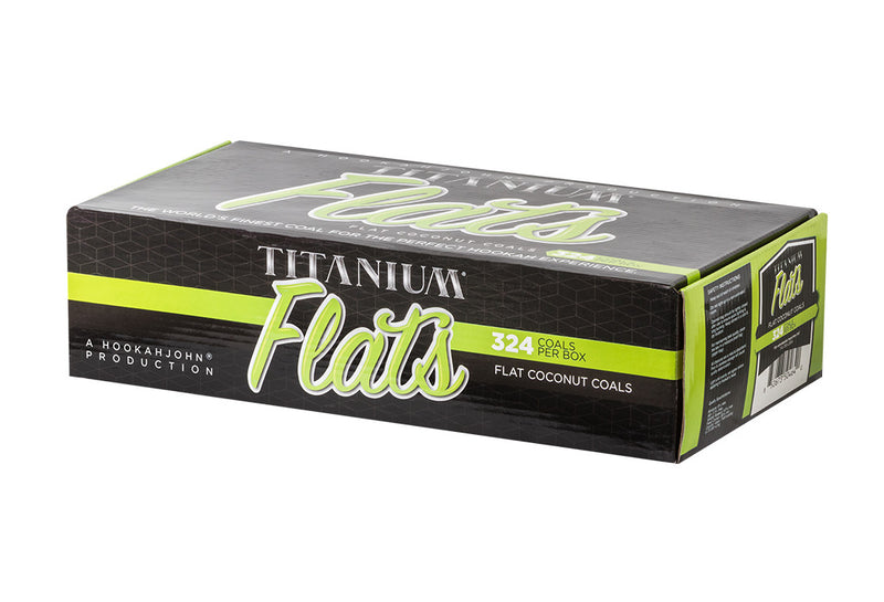 Titanium Flats Natural Hookah Coals Titan Pack - Flats - 324ct