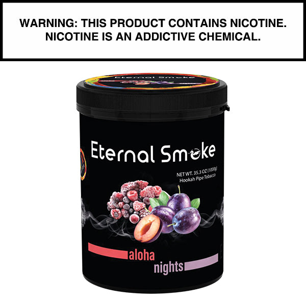1,000 Gram Eternal Smoke Shisha Aloha Nights Flavor Hookah Tobacco