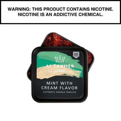 250 Gram Al Fakher Shisha Mint with Cream Flavor Hookah Tobacco