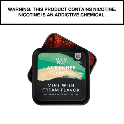 250 Gram Al Fakher Shisha Mint with Cream Flavor Hookah Tobacco