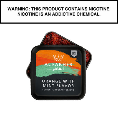 250 Gram Al Fakher Shisha Orange with Mint Flavor Hookah Tobacco