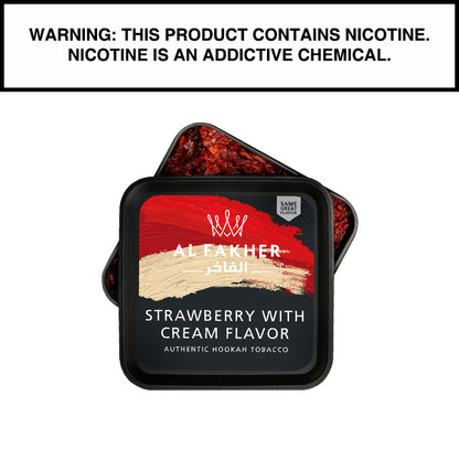 250 Gram Al Fakher Shisha Strawberry with Cream Flavor Hookah Tobacco