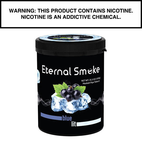 1,000 Gram Eternal Smoke Shisha Blue Lit Flavor Hookah Tobacco