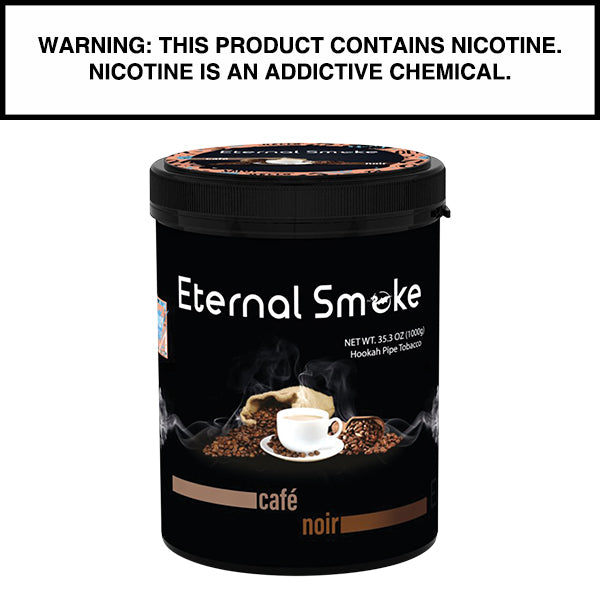 1,000 Gram Eternal Smoke Shisha Cafe Noir Flavor Hookah Tobacco