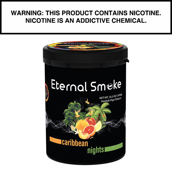 1,000 Gram Eternal Smoke Shisha Caribbean Nights Flavor Hookah Tobacco