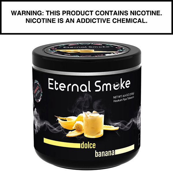 250 Gram Eternal Smoke Shisha Dolce Banana Flavor Hookah Tobacco