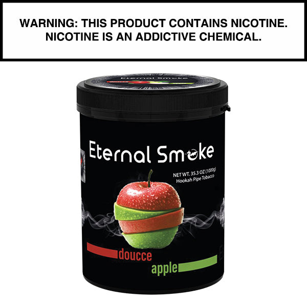 1,000 Gram Eternal Smoke Shisha Doucce Apple Flavor Hookah Tobacco