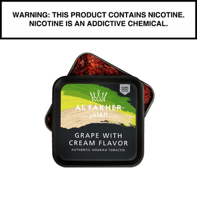 250 Gram Al Fakher Shisha Grape with Cream Flavor Hookah Tobacco