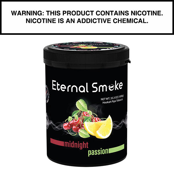 1,000 Gram Eternal Smoke Shisha Midnight Passion Flavor Hookah Tobacco