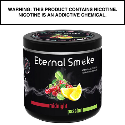 250 Gram Eternal Smoke Shisha Midnight Passion Flavor Hookah Tobacco