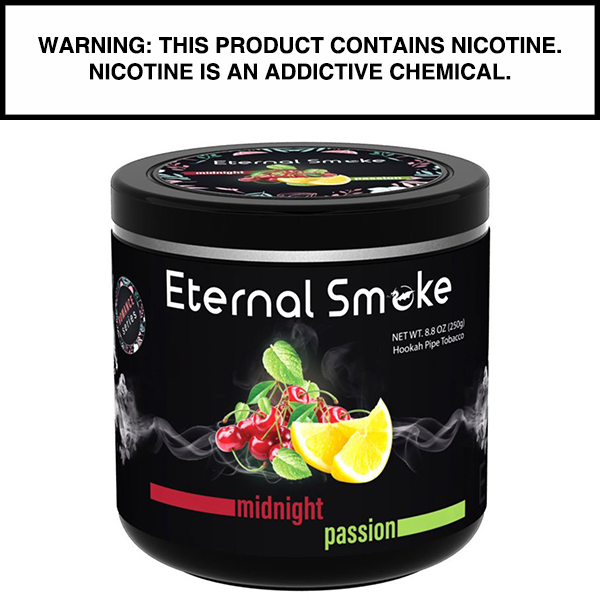 250 Gram Eternal Smoke Shisha Midnight Passion Flavor Hookah Tobacco
