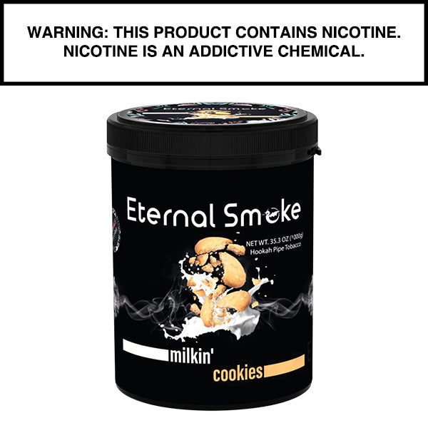 1,000 Gram Eternal Smoke Shisha Milkin Cookies Flavor Hookah Tobacco