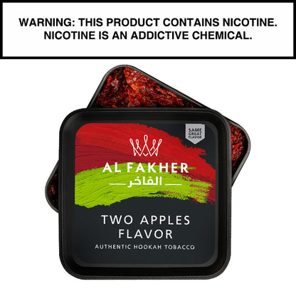 1000 Gram Al Fakher Kilo Shisha Two Apples Flavor Hookah Tobacco