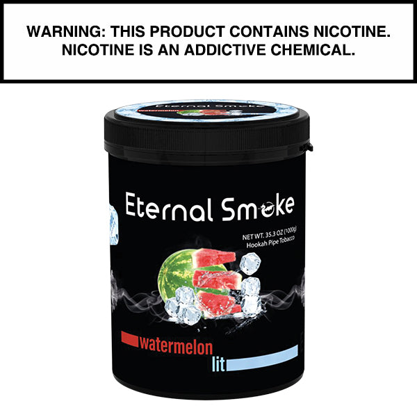 1,000 Gram Eternal Smoke Shisha Watermelon Lit Flavor Hookah Tobacco